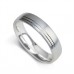 6mm Court Shape Satin With Two Off Centre Grooves