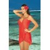 Marko Sexy Summer Pareo Beach Dress - Hot Red