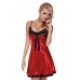 Dkaren Luxury Sexy Satin Nightdress - Red