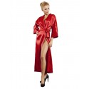 Dkaren Luxury Long Satin Dressing Gown Robe - Red