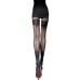 Fiore Apriel Patterned Backseam Stockings Tights 40 Den