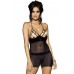 Obsessive Sexy Sheer Chemise And Thong Set