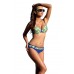 Verano Donatella Sexy 2pc Padded Bikini Set - Blue