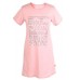 Muzzy 100% Cotton Women's Long Nightdress Chemise - Pink