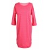 Muzzy 100% Cotton Women's Long Nightdress Chemise - Red