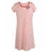 Muzzy 100% Cotton Women's Long Nightdress Chemise - Pink