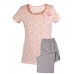 Muzzy 100% Cotton Women's Pyjamas 3/4 Pants - Pink