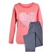 Muzzy 100% Cotton Women's Pyjamas Full Length Pants - Pink