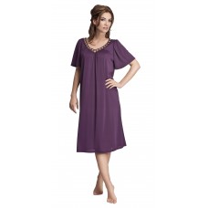 Meva Women's Nightdress Chemise 4111- Purple