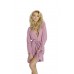 Dkaren Luxury Dressing Gown Robe - Rose