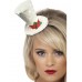 White Christmas Top Hat Headband