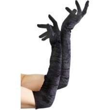 Velveteen Gloves Black