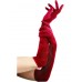 Velveteen Gloves Red