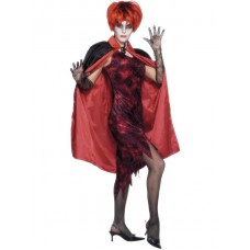 Reversible Cape, Black And Red