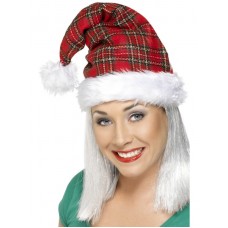Tartan Santa Hat