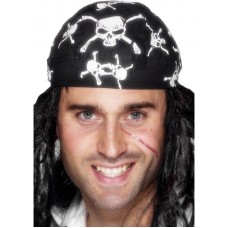 Pirate Bandanna, Skull And Crossbones Design