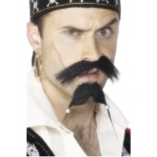 Pirate Tash And Beard Set