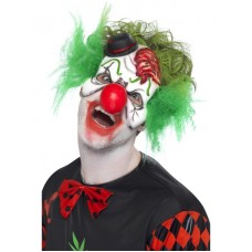 Latex Cut Throat Clown Mask