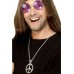 60s Peace Sign Hippie Medallion