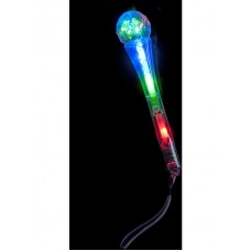 Mini Full Flashing Baton, Clear Plastic