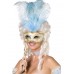 Fever Boutique Baroque Fantasy Eyemask, Blue And Gold