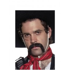 Authentic Western Mexican Handlebar Moustache