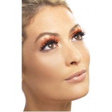 Eyelashes With Diamante, Red And Black