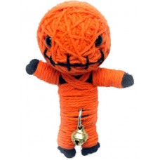 Voodoo String Doll Charm, Scary Pumpkin