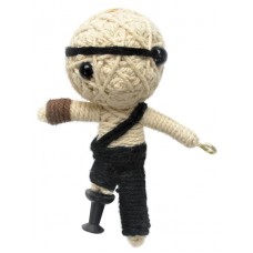 Voodoo String Doll Charm, Peg Leg Pirate