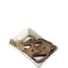 Decapitated Face On Take Away Tray