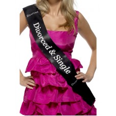 Divorced And Single Sash
