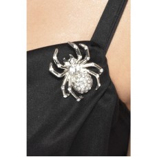Spider Rhinestone Pin Brooch