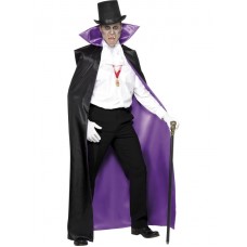 Count Reversible Cape, Black And Purple