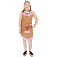 Indian Girl Costume With Bird Bagde