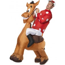 Inflatable Jockey And Horse Costume