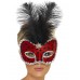Lady Bug Visage Eyemask With Feather
