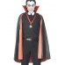 Pvc Reversible Vampire Cape, Black And Red