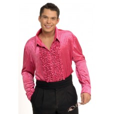 Pink Velvet Disco Shirt                                        