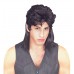 Mullet Wig                 Black                               