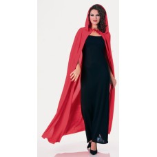 Full Length Hooded Cape        Red                             