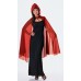 45  Hooded Glitter Cape   Red                                  