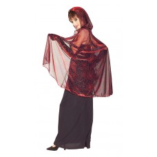 Metallic Mesh Hooded Cape Assortment                           