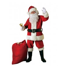 Extra Large Deluxe Velour Santa Suit                Xl         