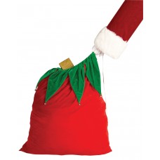 Velvet Santa Bag W/bells                                       