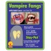 Vampire Fangs W/gold Cross                                     