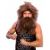 Prehistoric Wig And Beard    Brown                             