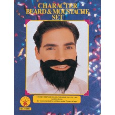 Character Beard & Moustache Assortment                         