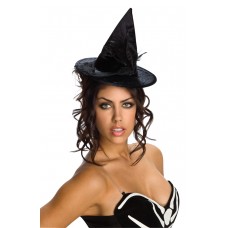 Blk Mini Velour Witch