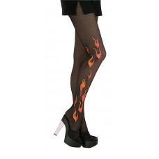 Flame Print Tights                                             