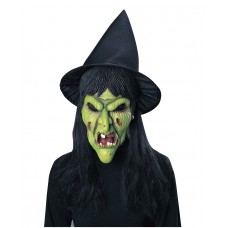 Witch Mask W/hat And Hair                                      